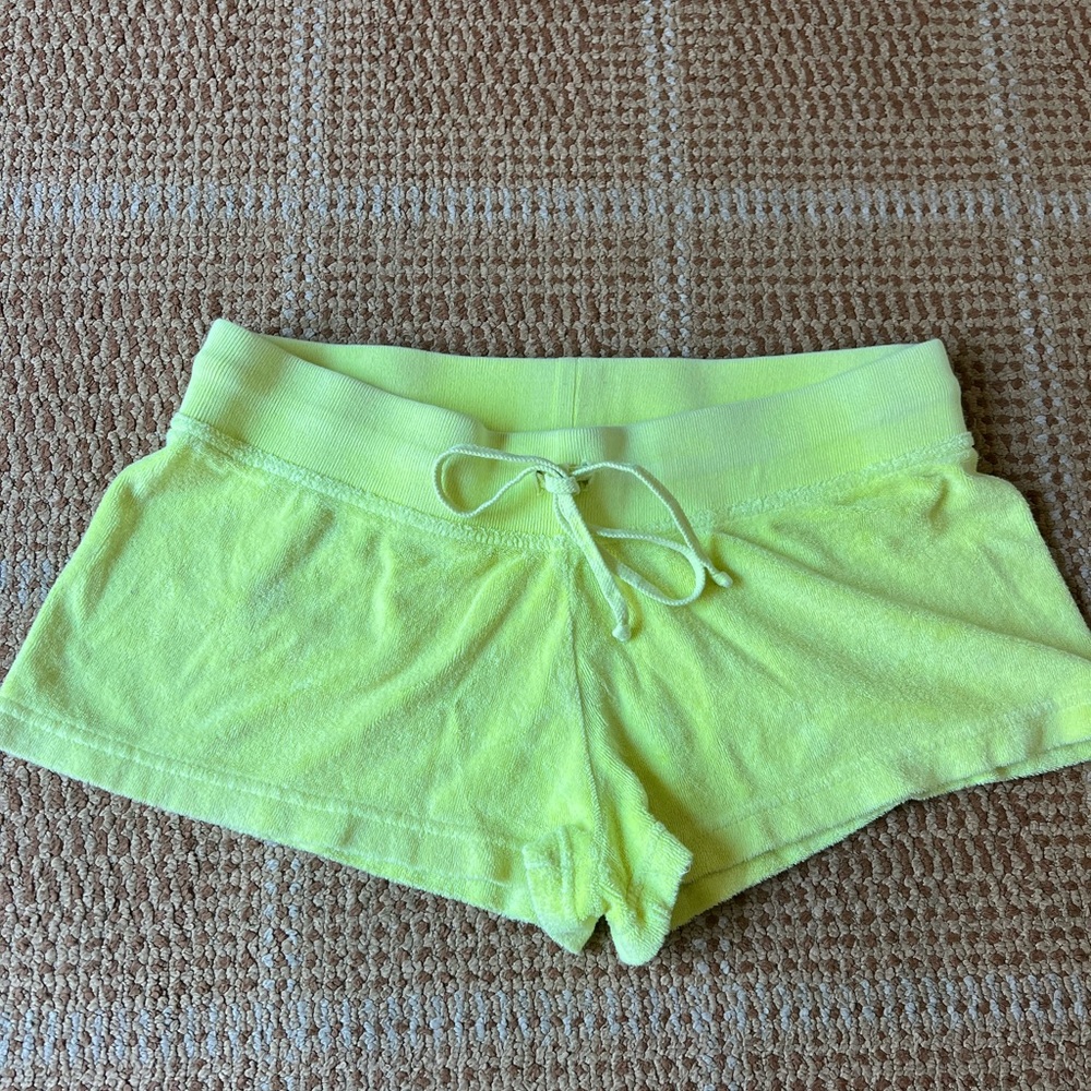 Hard Tail Bright Yellow Terry Cloth Shorts. Cute & comfy. Good Condition.